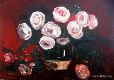 roze pe fond inchis